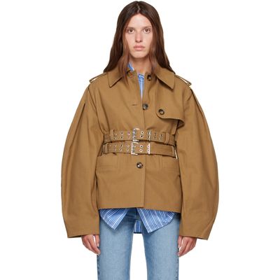 GANNI GANNI Beige Canvas Jacket