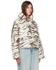GANNI GANNI Beige Laminated Zebra Jacket - 2