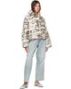 GANNI GANNI Beige Laminated Zebra Jacket - 4