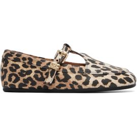 GANNI GANNI Beige Mary Jenny Ballerina Flats
