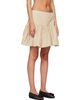 GANNI GANNI Beige Natural Suiting Stripe Miniskirt - 2