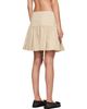 GANNI GANNI Beige Natural Suiting Stripe Miniskirt - 3