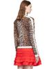 GANNI GANNI Beige Printed Merino Turtleneck - 3