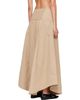 GANNI GANNI Beige Washed Cotton Corset Maxi Skirt - 3