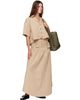 GANNI GANNI Beige Washed Cotton Corset Maxi Skirt - 4