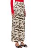 GANNI GANNI Beige Zebra Satin Lounge Pants - 2