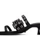 GANNI GANNI Black Buckle Strap Mule Heeled Sandals - 3