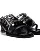 GANNI GANNI Black Buckle Strap Mule Heeled Sandals - 4