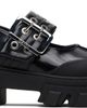 GANNI GANNI Black Cleated Ballerina Box Loafers - 1