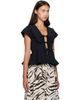 GANNI GANNI Black Cotton Poplin Blouse - 2