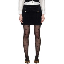 GANNI GANNI Black Crochet Miniskirt