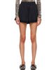 GANNI GANNI Black Cycora Frill Shorts - 1