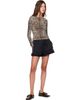 GANNI GANNI Black Cycora Frill Shorts - 4