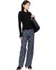 GANNI GANNI Black Fine Sequin Knitted Polo - 4