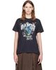 GANNI GANNI Black Flowers T-shirt - 1