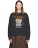 GANNI GANNI Black Forest Teddy Sweatshirt - 1