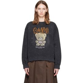 GANNI GANNI Black Forest Teddy Sweatshirt