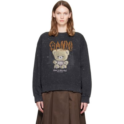 GANNI GANNI Black Forest Teddy Sweatshirt