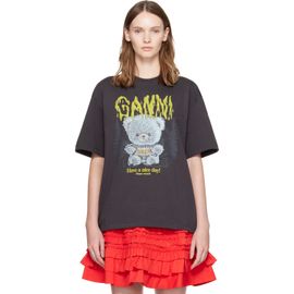 GANNI GANNI Black Forest Teddy T-shirt