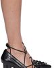 GANNI GANNI Black Lace Up Butterfly High Heels - 1