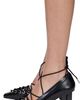 GANNI GANNI Black Lace Up Butterfly High Heels - 3