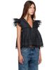 GANNI GANNI Black Linen Blouse - 2