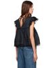 GANNI GANNI Black Linen Blouse - 3