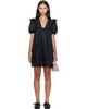 GANNI GANNI Black Linen Minidress - 1