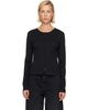 GANNI GANNI Black Pointelle Cardigan - 1