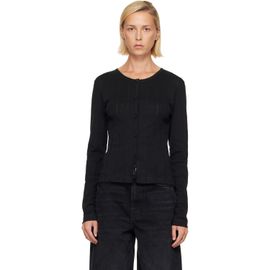 GANNI GANNI Black Pointelle Cardigan