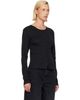 GANNI GANNI Black Pointelle Cardigan - 2