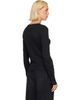 GANNI GANNI Black Pointelle Cardigan - 3