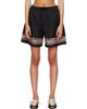 GANNI GANNI Black Printed Flyweight Nylon Boxer Shorts - 1