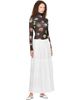 GANNI GANNI Black Printed Jersey Turtleneck - 5