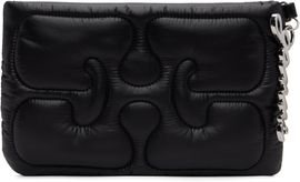 GANNI GANNI Black Quilted Re-Tech Pouch