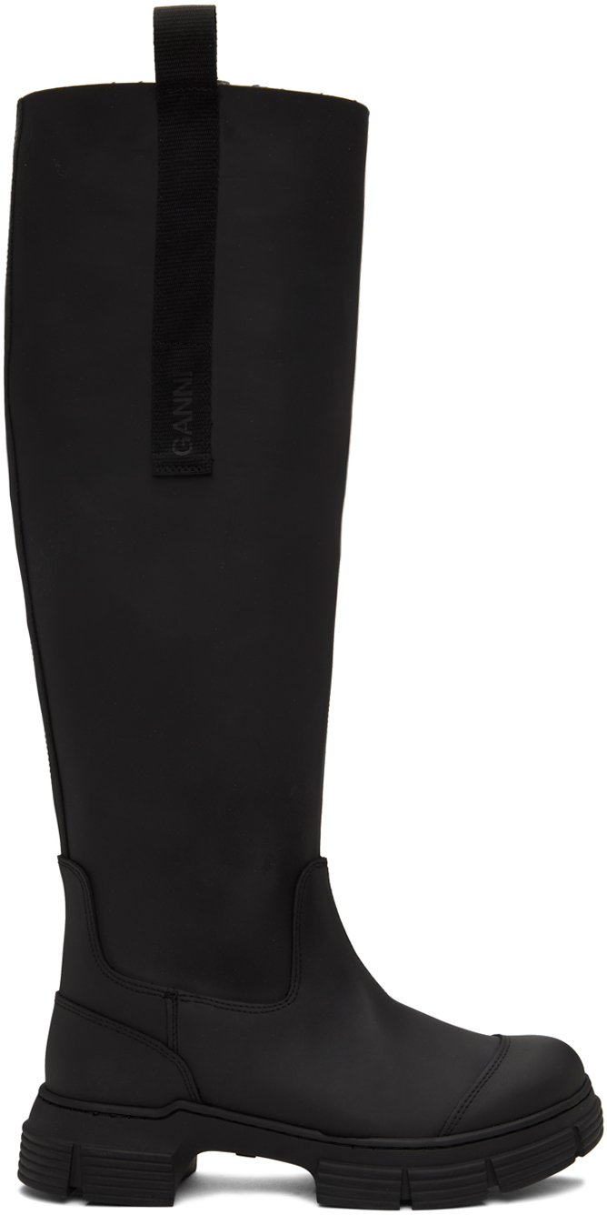 靴 GANNI Recycled Rubber Country Boot GANNI - Black Recycled Rubber Country Boots