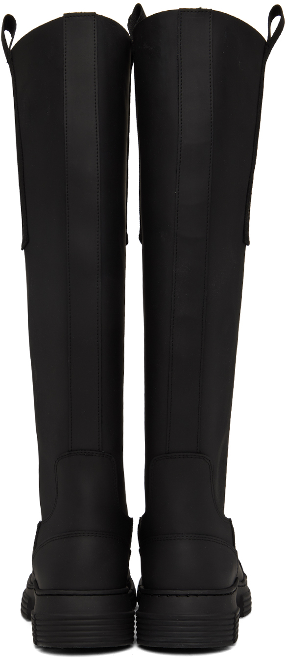 GANNI - Black Recycled Rubber Country Boots