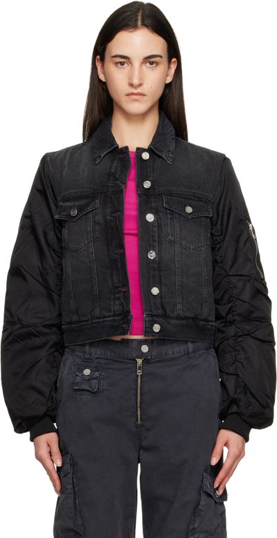GANNI GANNI Black Rigid Denim Jacket