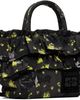 GANNI GANNI Black Ruffle Print Mini Shopper Tote - 2