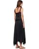 GANNI GANNI Black Sandwashed Silk Satin Slip Maxi Dress - 3
