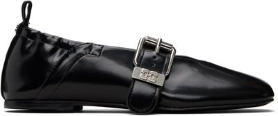 GANNI GANNI Black Sue Ballerina Flats