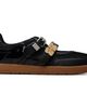 GANNI GANNI Black Sue Double Strap Sneakers - 1