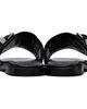 GANNI GANNI Black Sue Triple Flat Sandals - 2