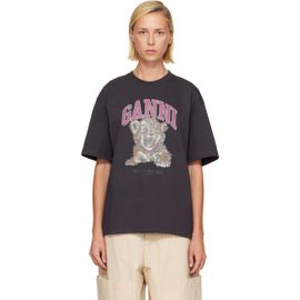 GANNI GANNI Black Tiger T-shirt