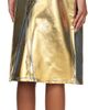 GANNI GANNI Blue & Gold Foil-Coated Denim Midi Skirt - 3