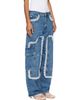 GANNI GANNI Blue Audri Lace Cargo Jeans - 2