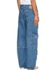 GANNI GANNI Blue Audri Lace Cargo Jeans - 3