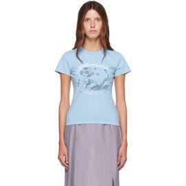 GANNI GANNI Blue Baby Fit Mermaid T-shirt