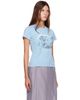 GANNI GANNI Blue Baby Fit Mermaid T-shirt - 2