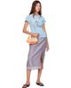 GANNI GANNI Blue Baby Fit Mermaid T-shirt - 4